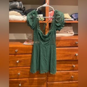 Urban Outfitters Emerald Babydoll Dress